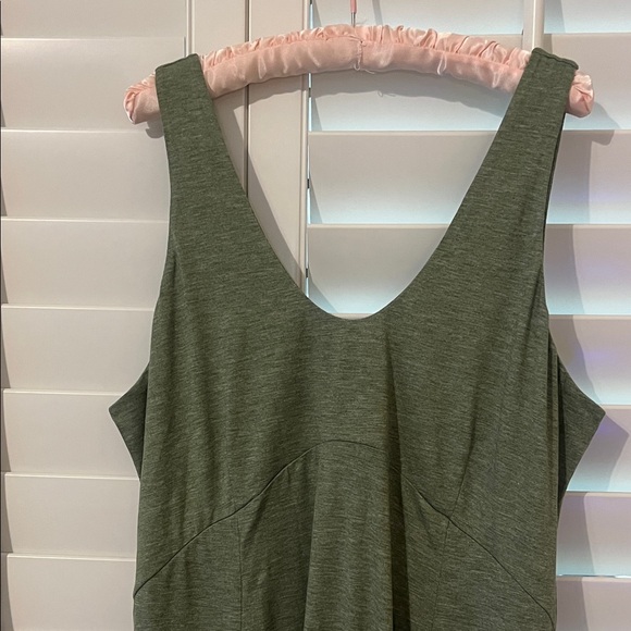 NWT HALARA Green Pull On Flowy Sleeveless Scoop Neck Maxi Tank Dress Size 1X - Picture 4 of 14